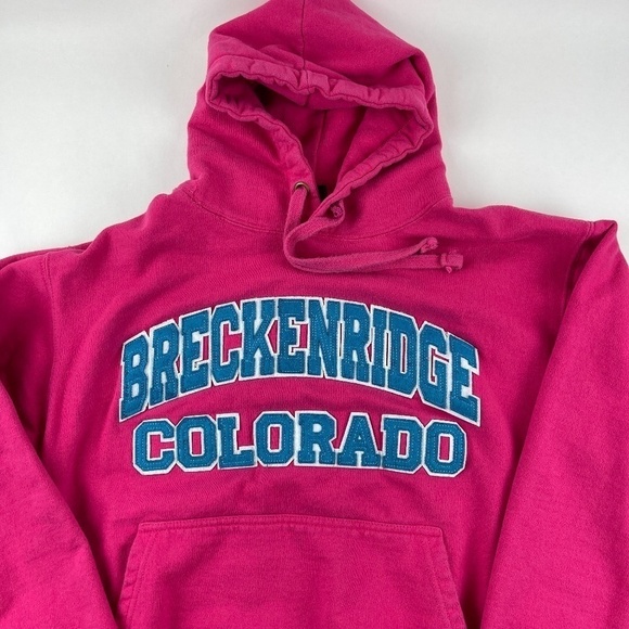 Lost Creek Outfitters Hoodie Womens Medium Pink Breckenridege Colorado - Picture 4 of 10